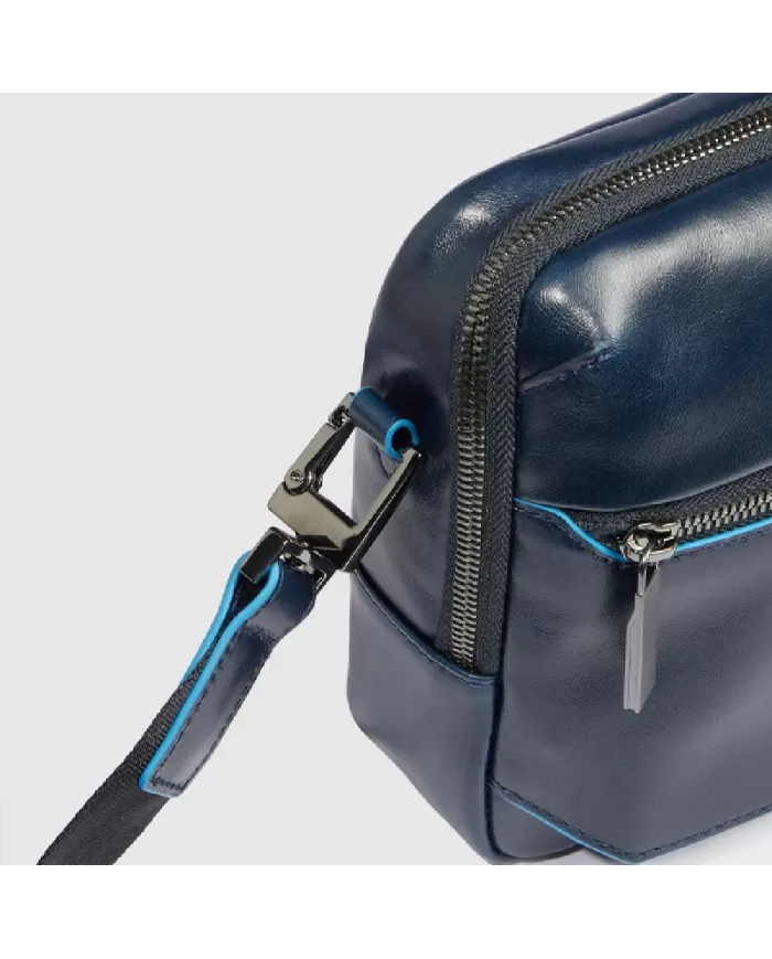 Piquadro Borsa uomo porta tablet Blue square Mogano