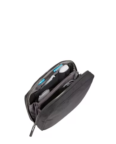 Piquadro Pochette in tessuto Brief 2 Nero