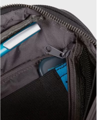 Piquadro Pochette in tessuto Brief 2 Nero