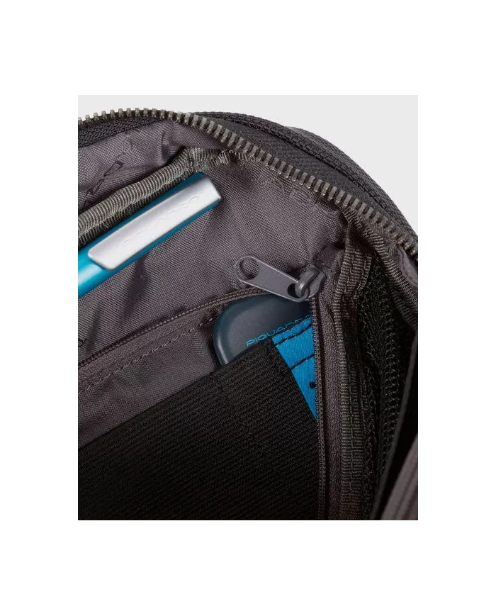 Piquadro Pochette in tessuto Brief 2 Nero