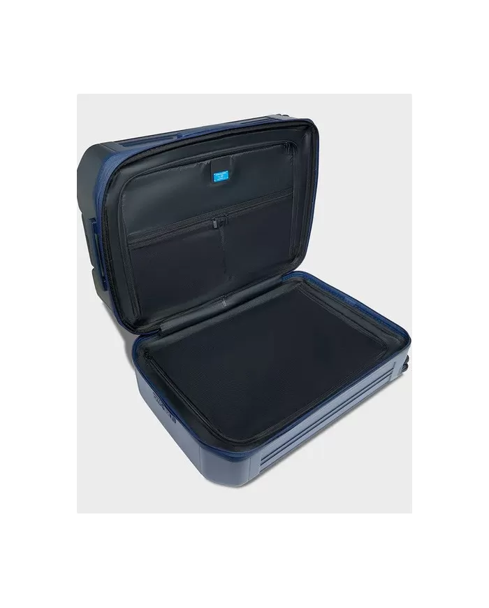 Piquadro Trolley rigido medio espandibile Pqlight Blu