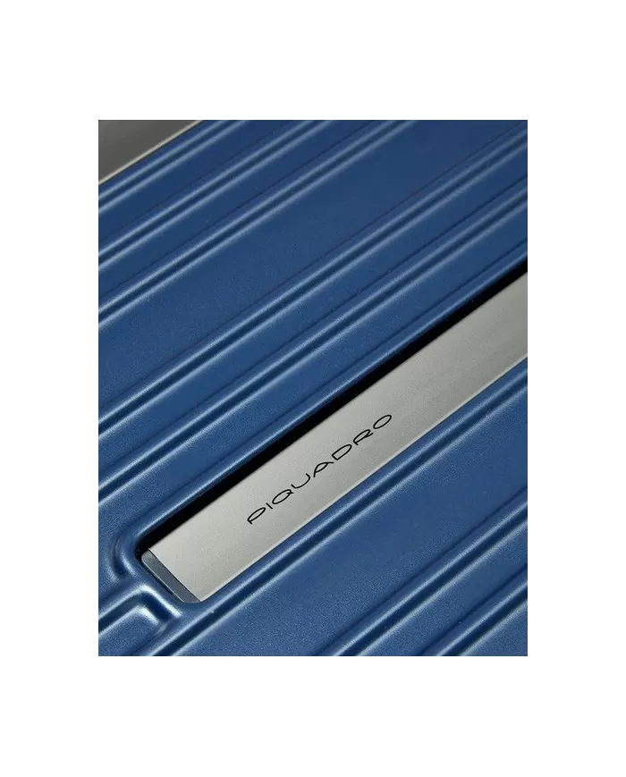 Piquadro Trolley rigido medio espandibile Pqlight Blu