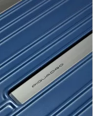 Piquadro Trolley rigido medio espandibile Pqlight Blu