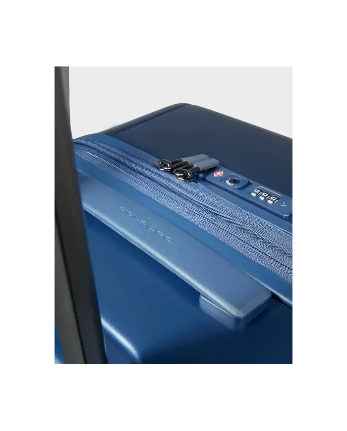 Piquadro Trolley rigido medio espandibile Pqlight Blu