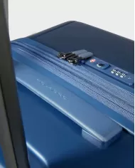 Piquadro Trolley rigido medio espandibile Pqlight Blu