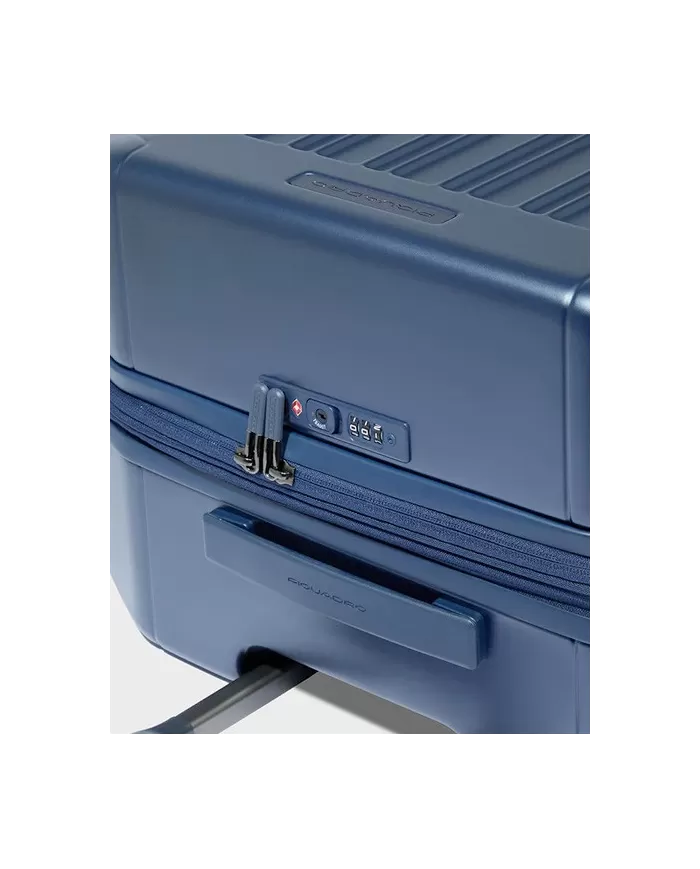 Piquadro Trolley rigido medio espandibile Pqlight Blu
