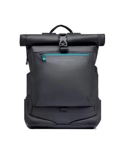 Piquadro Zaino roll-top porta pc 15,6 Corner Nero