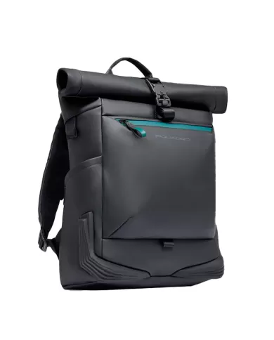 Piquadro Zaino roll-top porta pc 15,6 Corner Nero