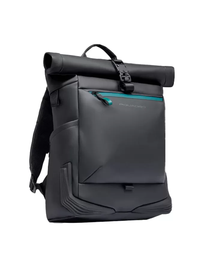 Piquadro Zaino roll-top porta pc 15,6 Corner Nero