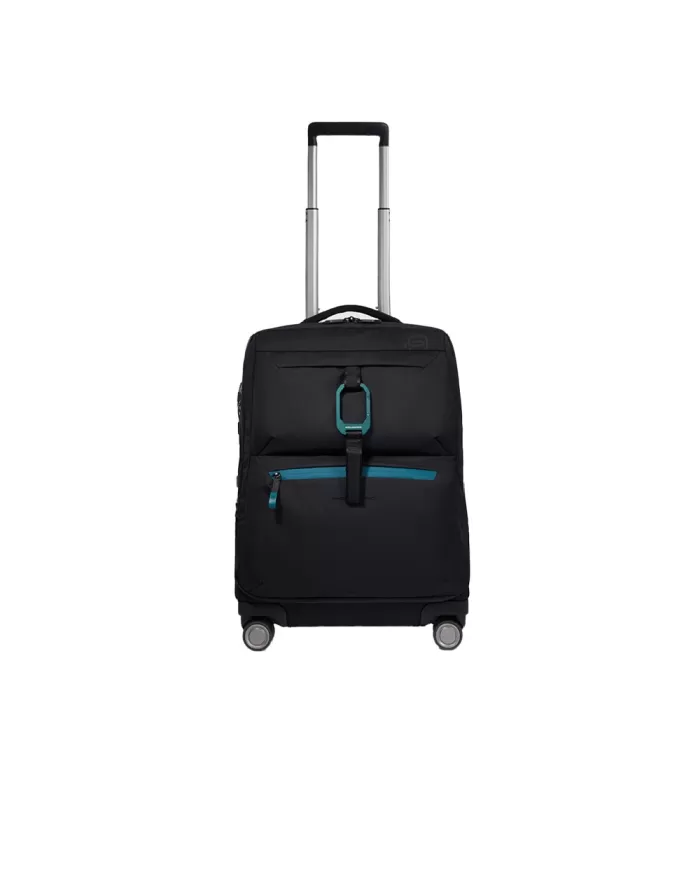 Piquadro Trolley bagaglio a mano 4 ruote Corner Nero