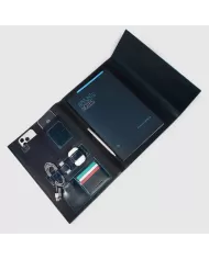 Piquadro Portablocco in pelle Blue Square