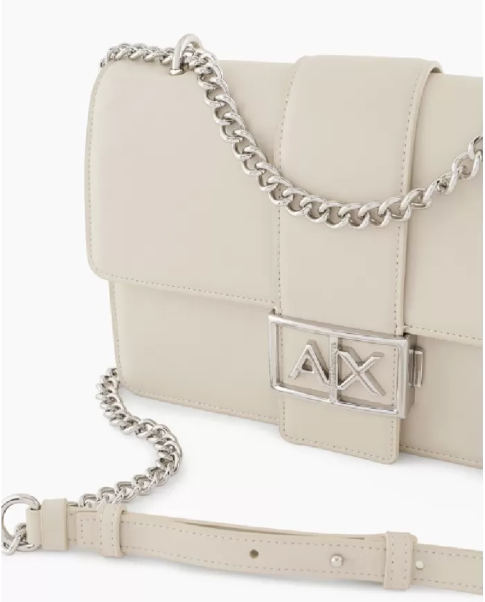 Armani Exchange Borsa a tracolla Avorio