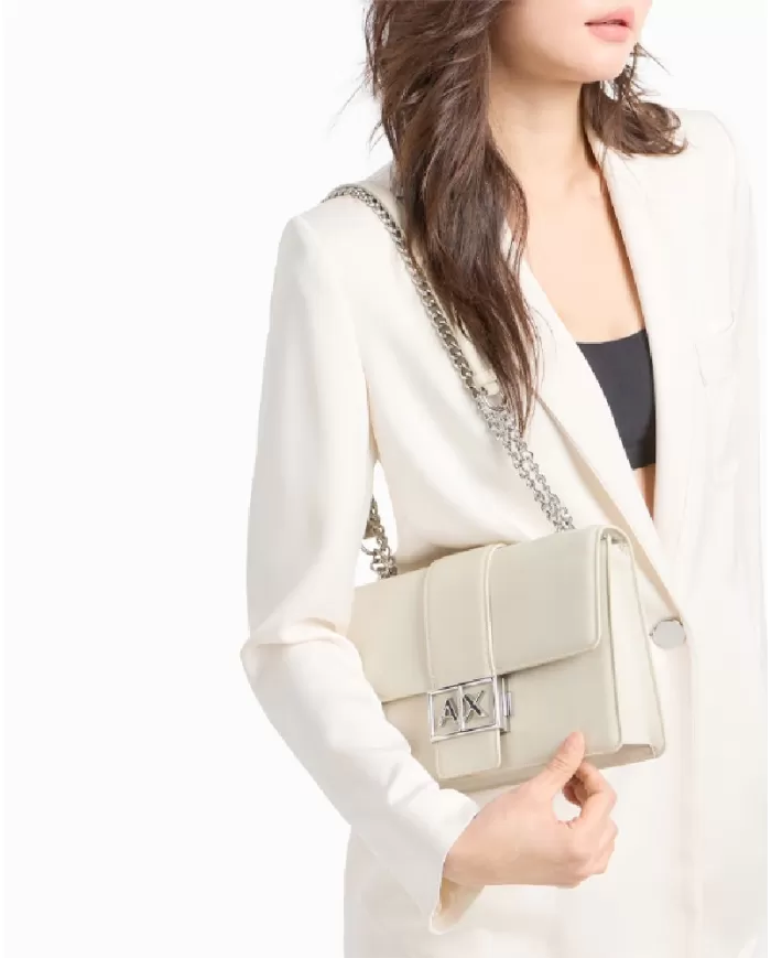 Armani Exchange Borsa a tracolla Avorio