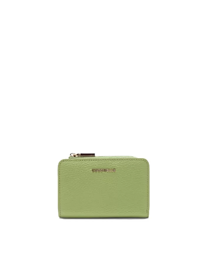 Coccinelle Portafoglio piccolo in pelle Metallic Soft Verde