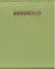 Coccinelle Portafoglio piccolo in pelle Metallic Soft Verde