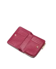 Coccinelle Portafoglio piccolo in pelle Metallic Soft Rosso