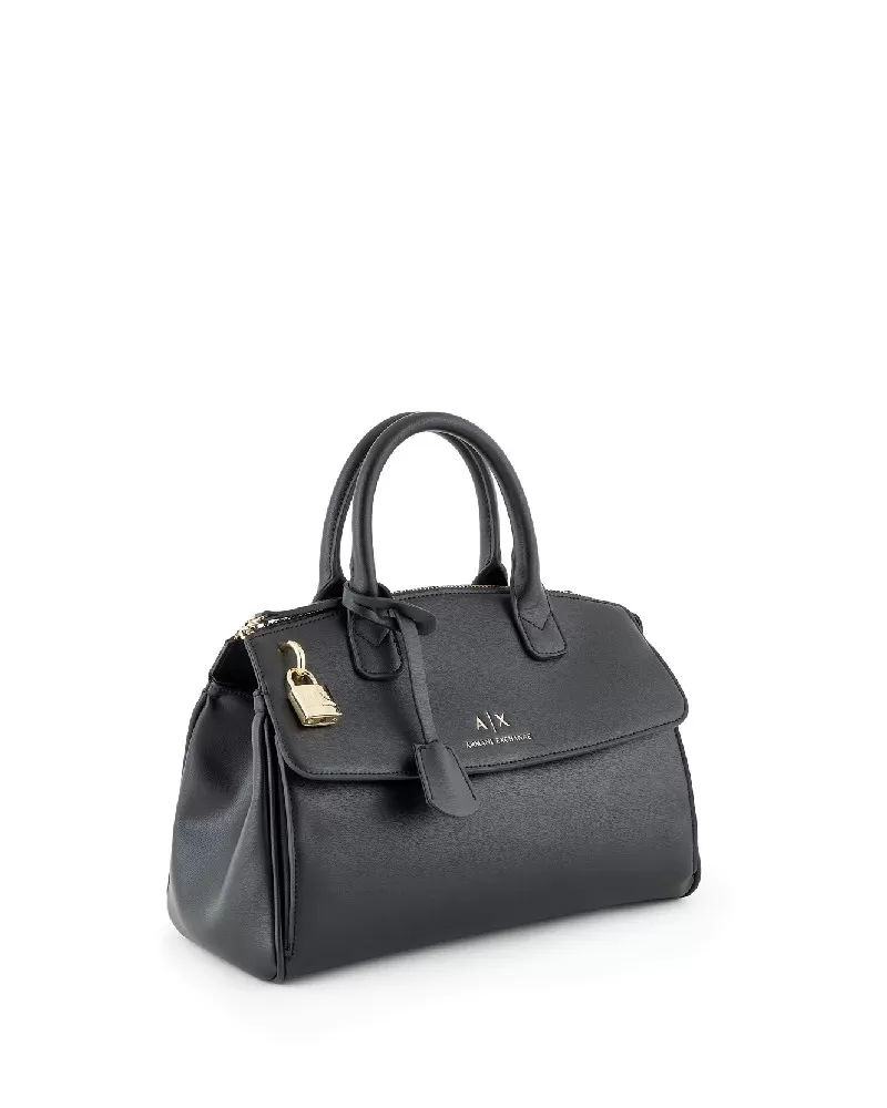 Armani Exchange Borsa a mano media Nero - Foto 3 di 8