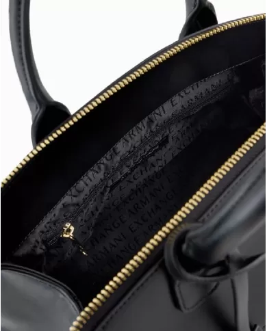 Armani Exchange Borsa a mano media Nero