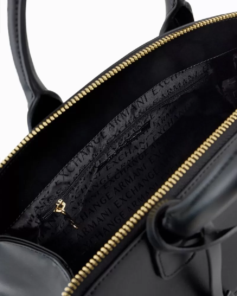 Armani Exchange Borsa a mano media Nero - Foto 5 di 8