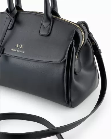 Armani Exchange Borsa a mano media Nero