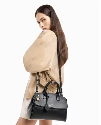 Armani Exchange Borsa a mano media Nero