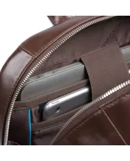 Piquadro Zaino grande porta pc 15,6 "Blue square" Nero