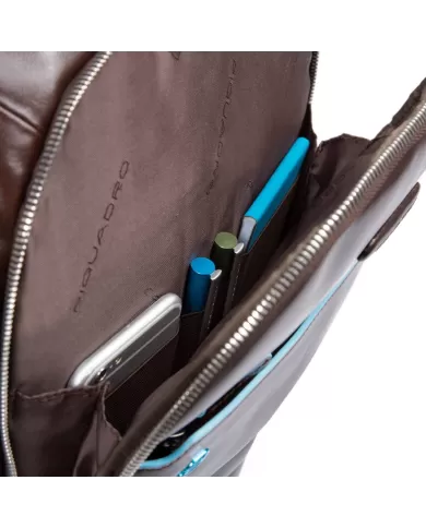 Piquadro Zaino grande porta pc 15,6 "Blue square" Nero