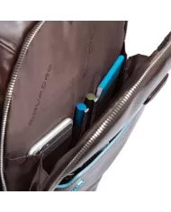 Piquadro Zaino grande porta pc 15,6 "Blue square" Nero