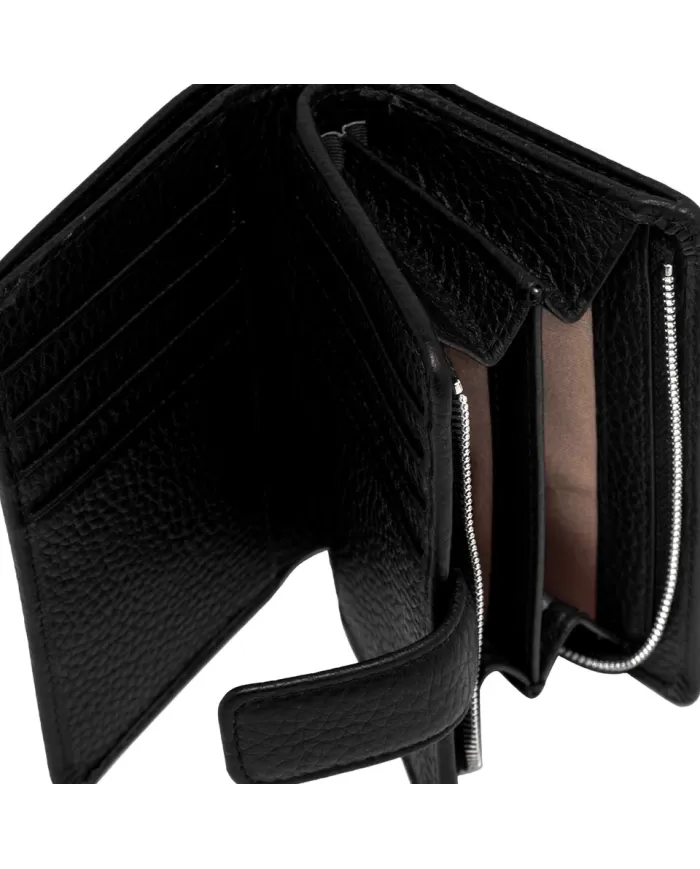 Gianni Chiarini Portafoglio in pelle martellata Nero