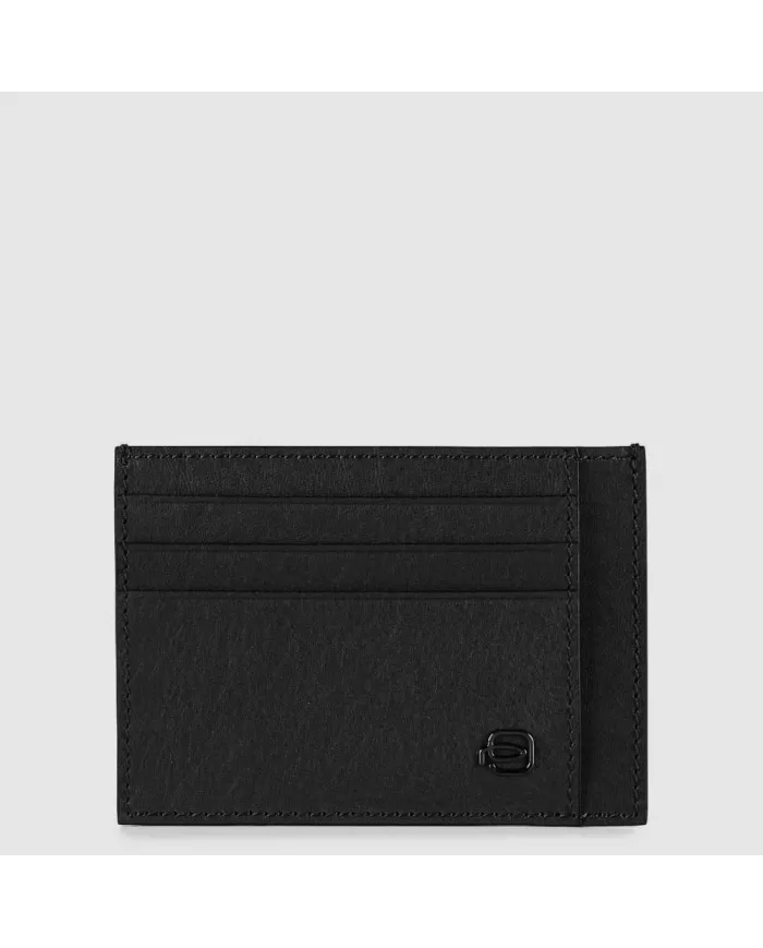 Piquadro Porta carte di credito Black Square Nero