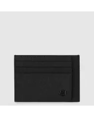 Piquadro Porta carte di credito Black Square Nero