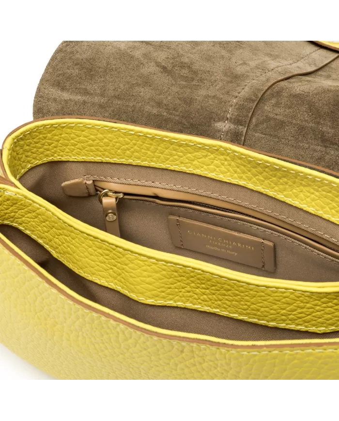Gianni Chiarini Borsa donna in pelle Helena Round Giallo