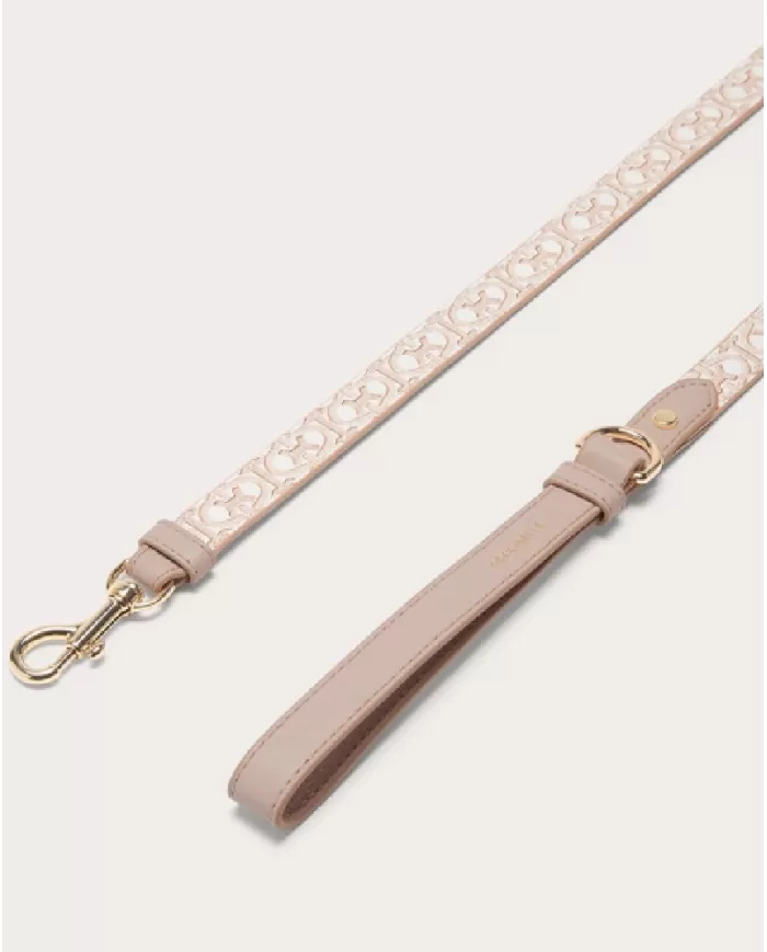 Coccinelle Guinzaglio tessuto monogram Pet capsule Beige