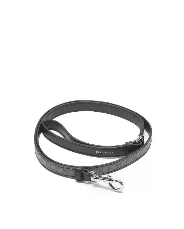 Coccinelle Guinzaglio tessuto monogram Pet capsule Grigio/Nero