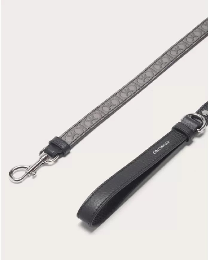 Coccinelle Guinzaglio tessuto monogram Pet capsule Grigio/Nero