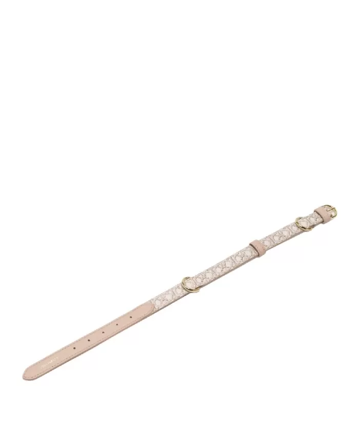 Coccinelle Collare tessuto monogram Pet capsule Beige