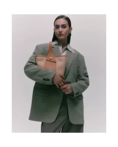 Gianni Chiarini Borsa secchiello in paglia Ester Beige