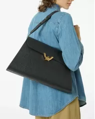 Coccinelle Borsa tracolla grande Dew Nero