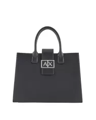Armani Exchange Borsa a mano grande Nero