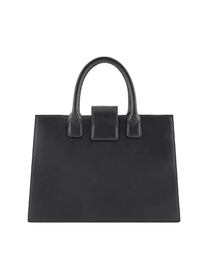 Armani Exchange Borsa a mano grande Nero