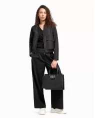 Armani Exchange Borsa a mano grande Nero