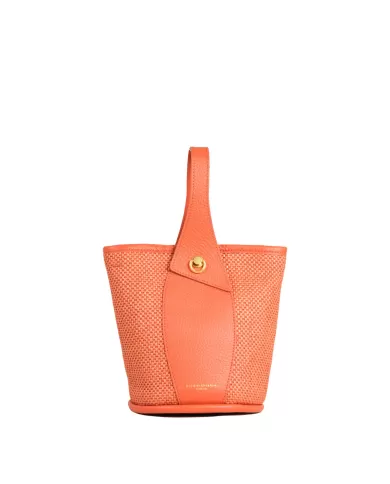 Gianni Chiarini Borsa secchiello in paglia Ester Arancio