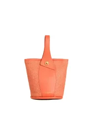 Gianni Chiarini Borsa secchiello in paglia Ester Arancio