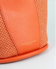 Gianni Chiarini Borsa secchiello in paglia Ester Arancio