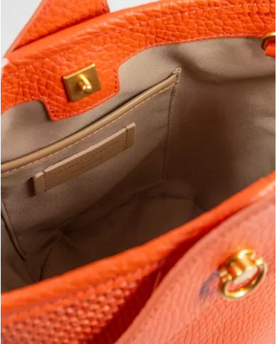 Gianni Chiarini Borsa secchiello in paglia Ester Arancio