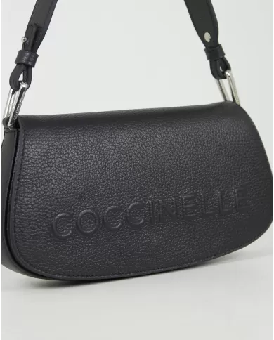 Coccinelle Borsa piccola in pelle Myrtha maxi log Nero