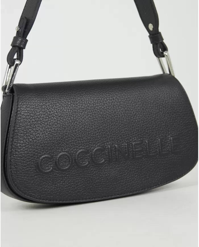 Coccinelle Borsa piccola in pelle Myrtha maxi log Nero