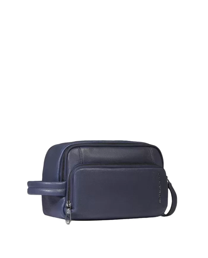 Piquadro Beauty case pelle Cronus Blu