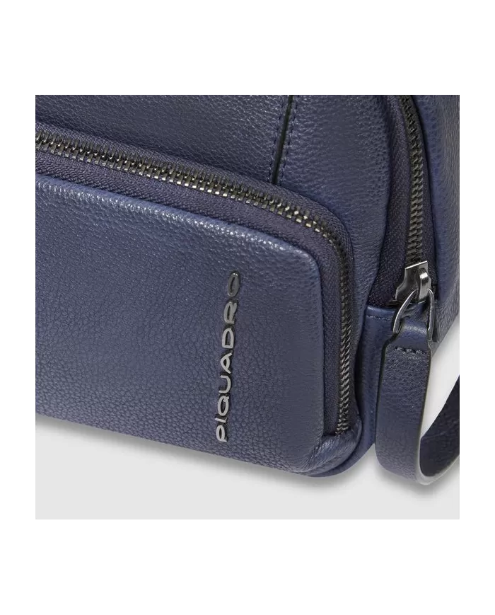 Piquadro Beauty case pelle Cronus Blu