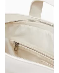 Desigual Zaino borsa cuciture colorate Bianco